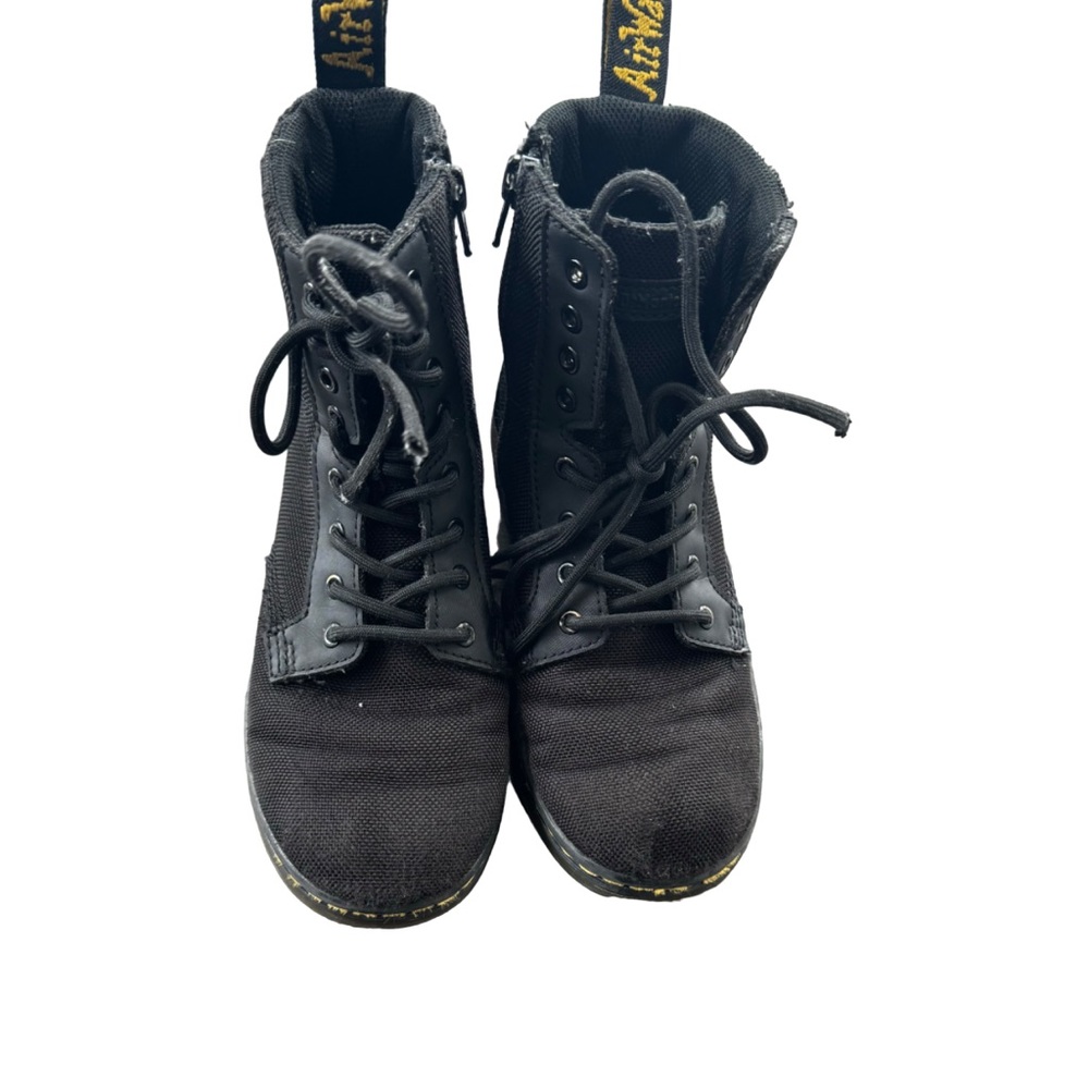 Dr. Martens Combs Poly Casual Combat Boots Black Eye Unisex Kids Size 2